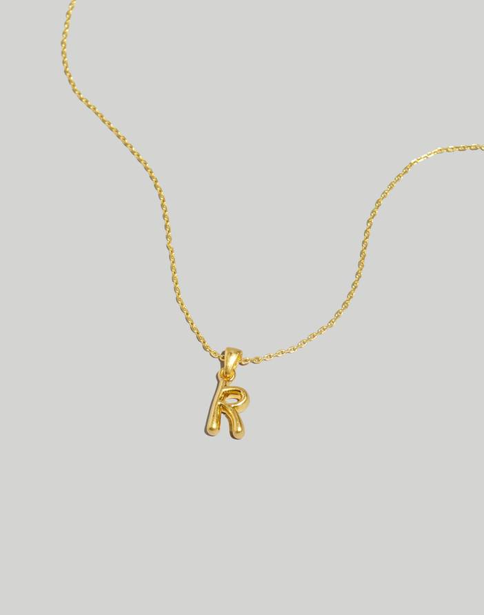 Puffy Letter Pendant Necklace | Madewell