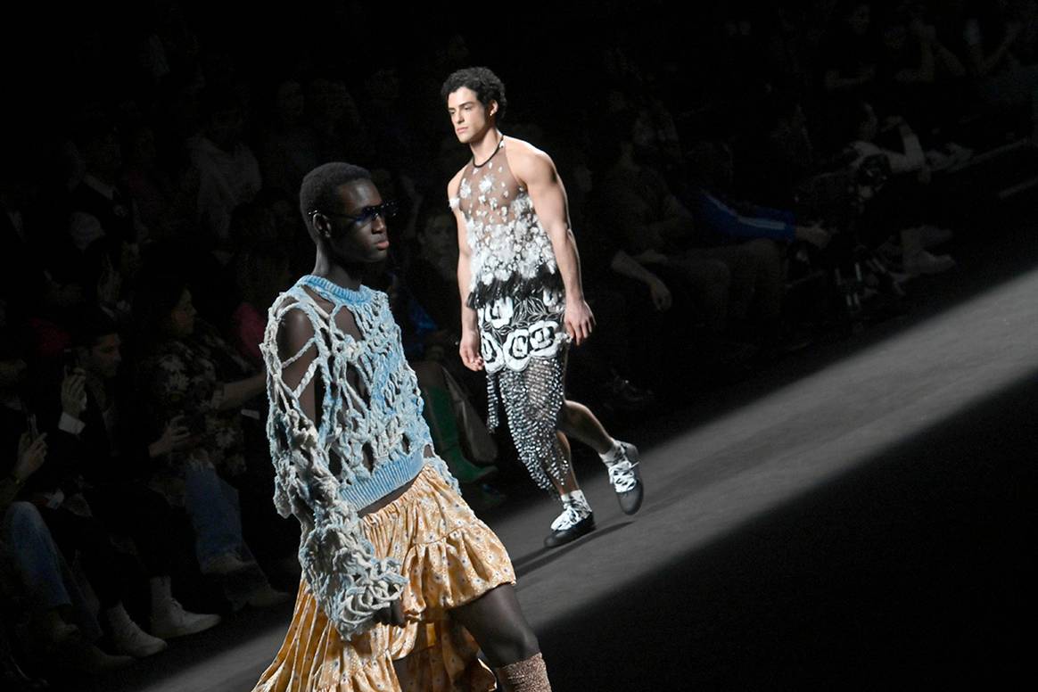 Desfile de Aitor Goikoetxea, ganador del Mercedes-Benz Fashion Talent durante la pasada 77ª edición de MBFW Madrid.