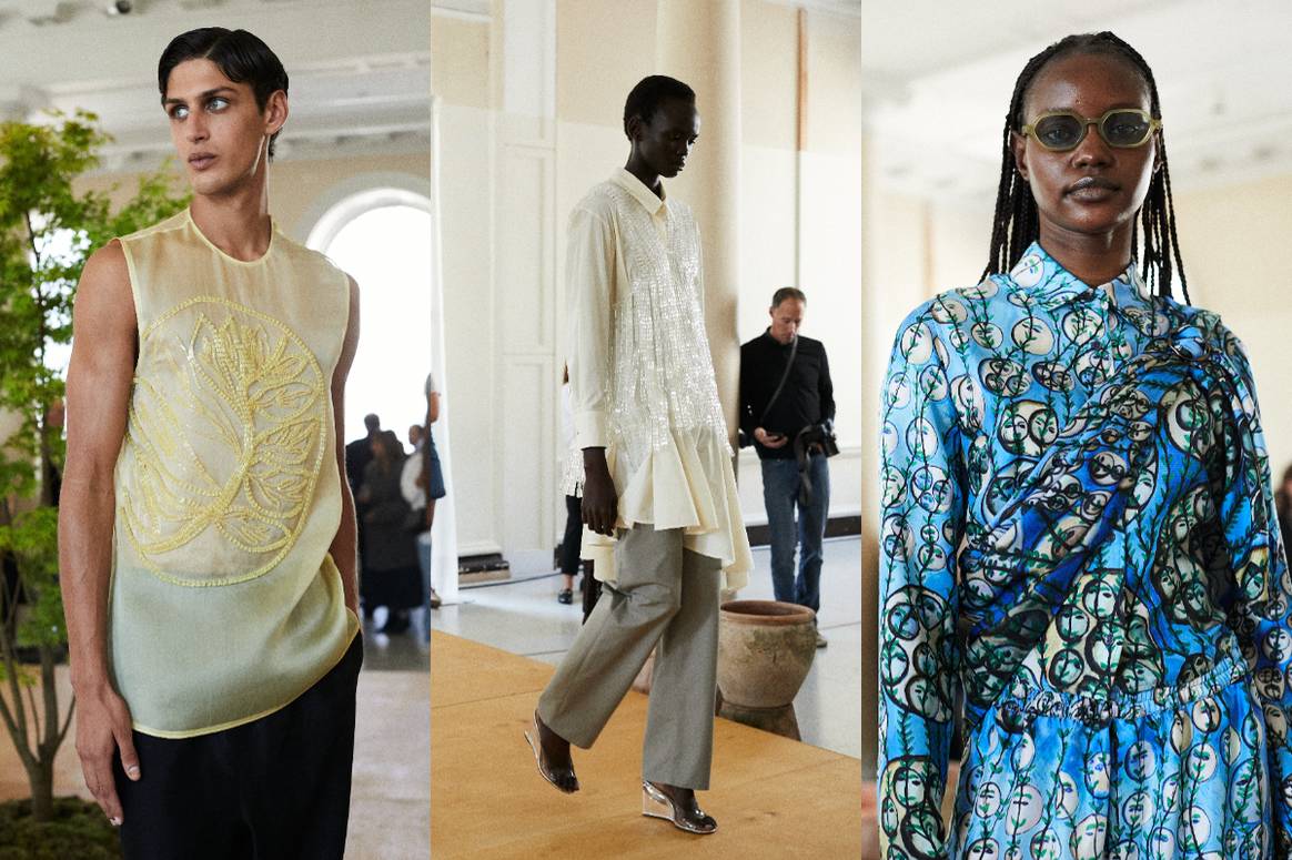Crédits: Fashion Week de Londres juin 2023, Qasimi collection printemps-été 2024. Image : BFC
