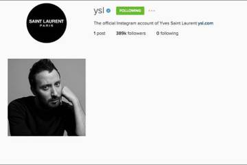 Saint Laurent vide son compte Instagram