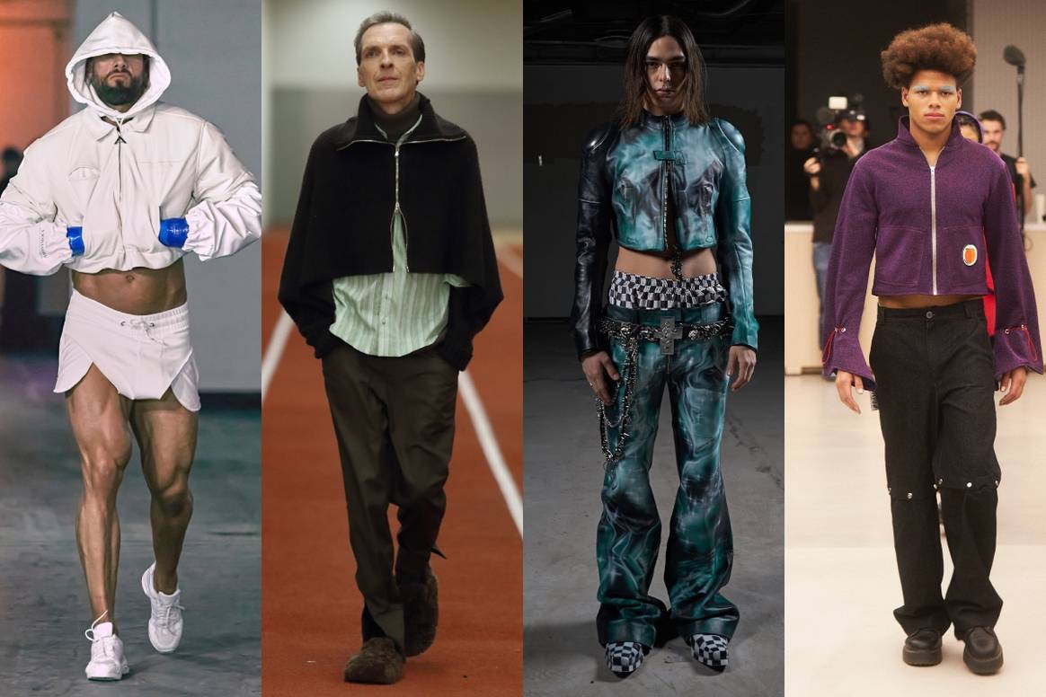 AW24-Kollektionen (v.l.n.r.): Anonymous, William Fan, Gerrit Jacob und Damur