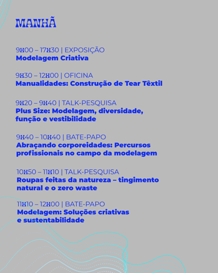 Programação da manhã