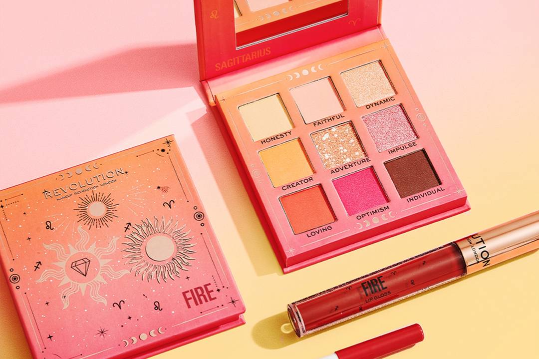 Revolution Beauty Fire collection.