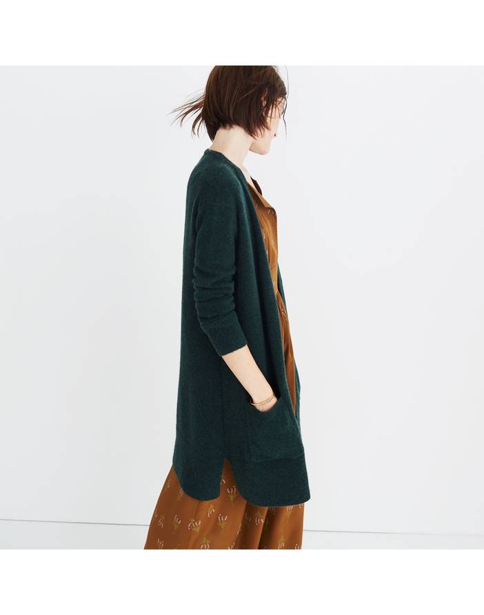 Madewell kent cardigan heather timber best sale