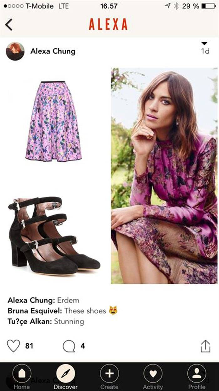 Alexa Chung veut révolutionner le shopping mode avec son application Villoid