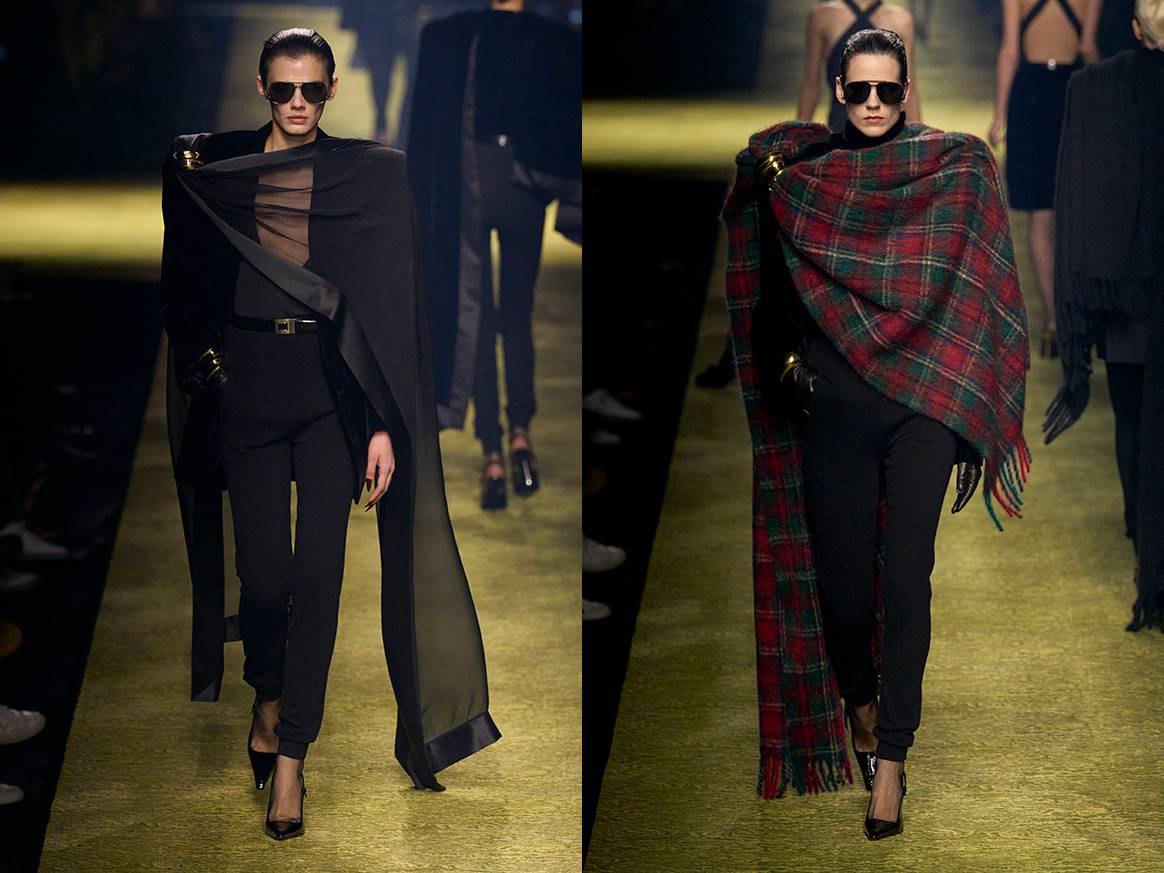 Saint Laurent FW23 show during Paris fashion week, Credit: Launchmetrics