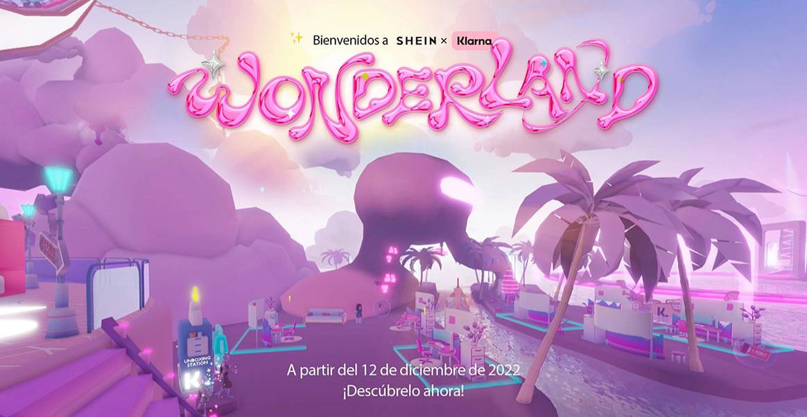 Photo Credits: Mundo virtual “Shein x Klarna Wonderland”, en el metaverso de Roblox.