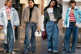 PFW FW25 street style denim edition 