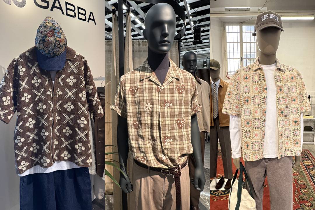 Lässige Hemden mit Texturen bei Gabba, Bugatti und Les Deux