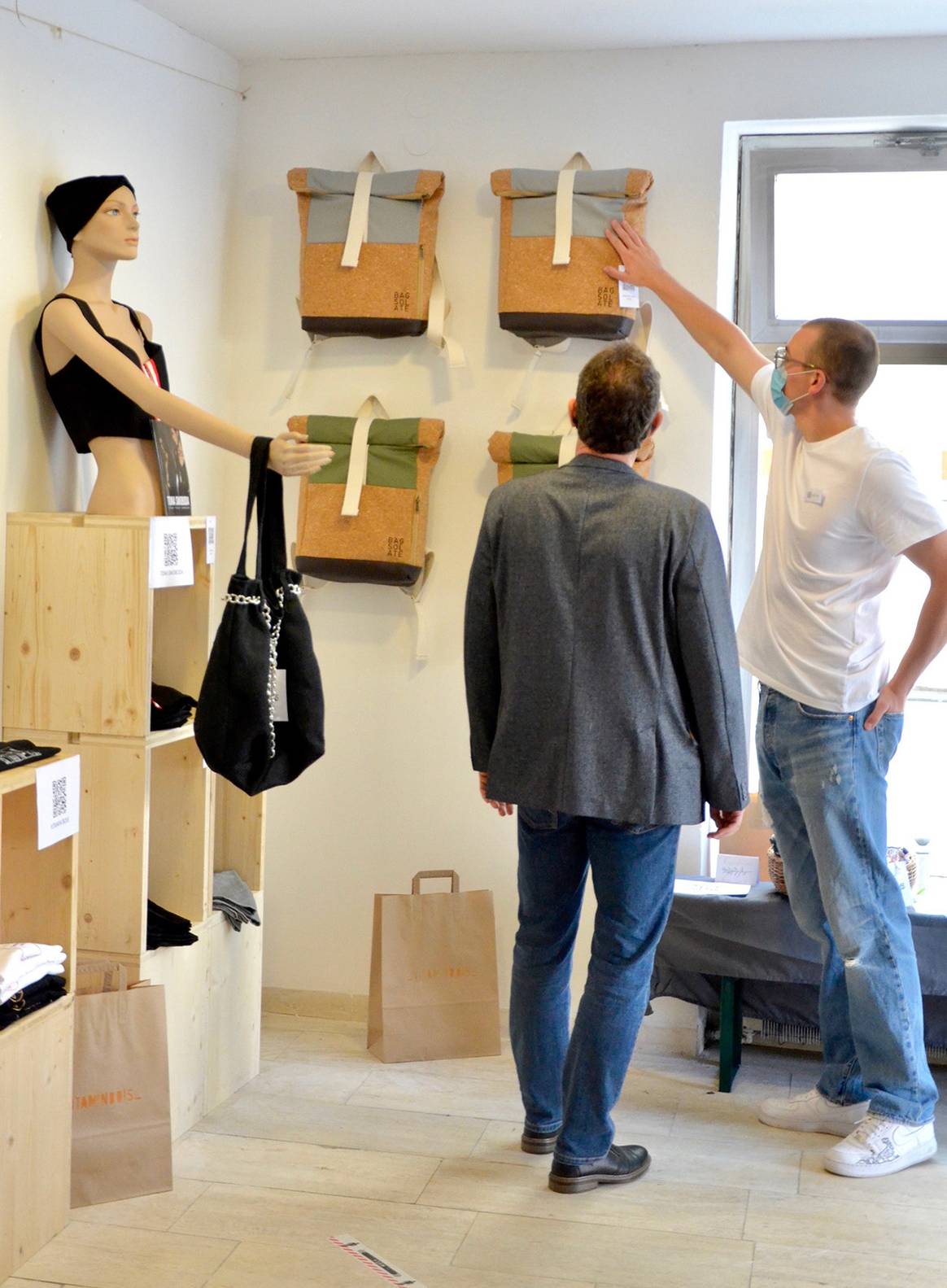 Jakob Liese in einem der ersten Pop-up Stores von Labelbird