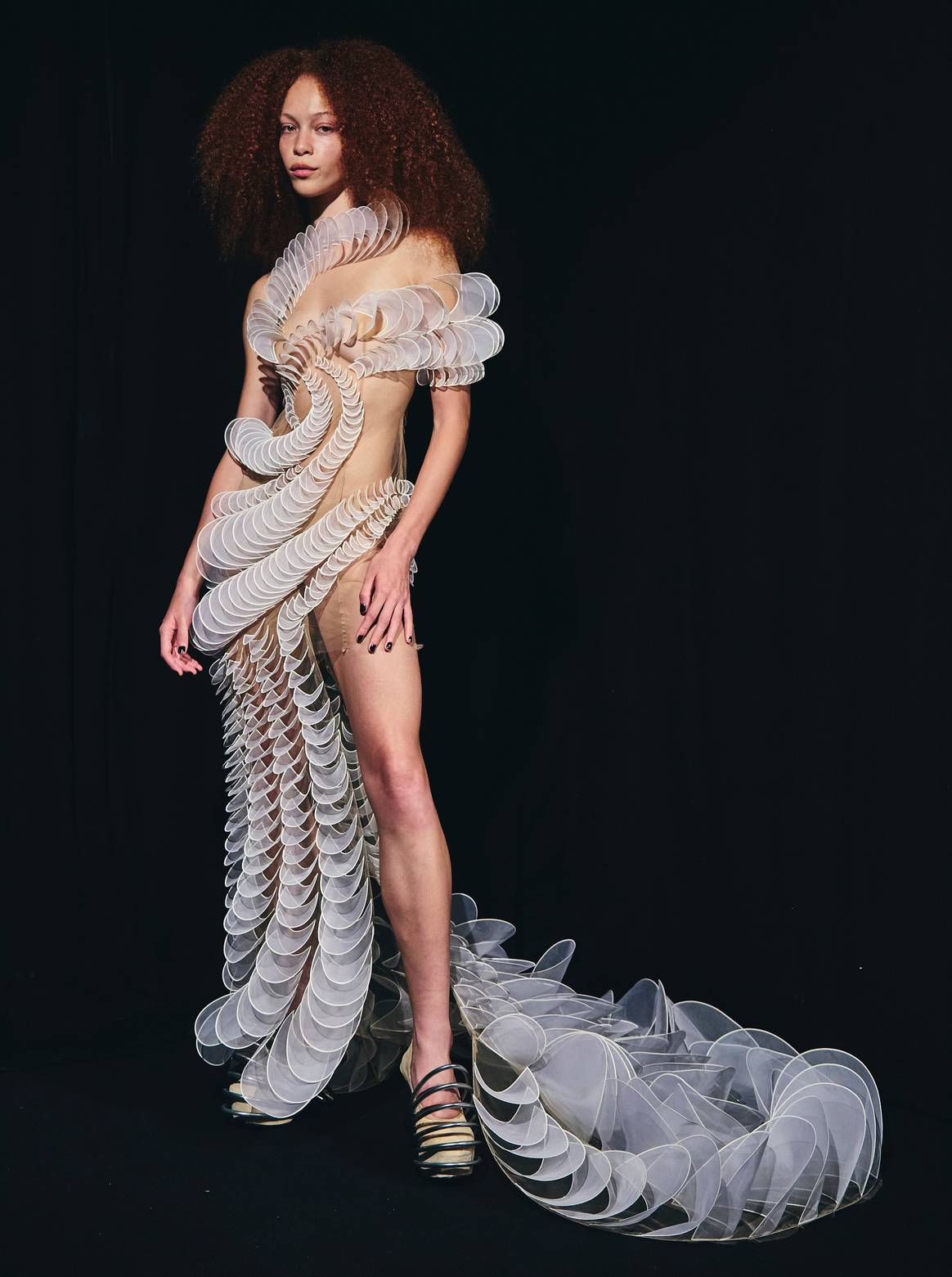 Iris van Herpen’s bridal design for AW25.