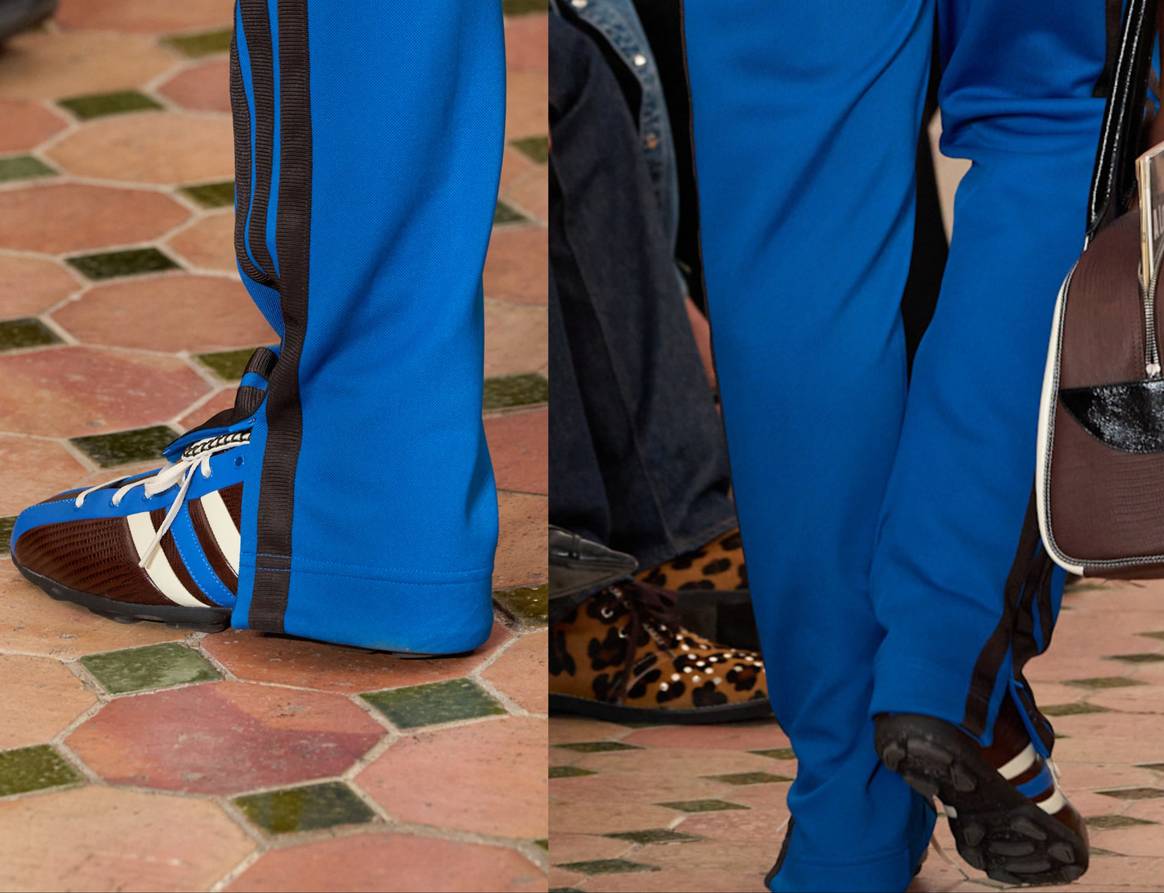 Sneakers inspirées des chaussures de foot chez Wales Bonner (SS26).