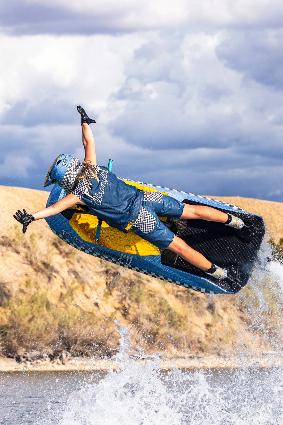 Wrangler x Pit Viper collection campaign starring professional jet ski athletes Demi Morgan and Lee Stone