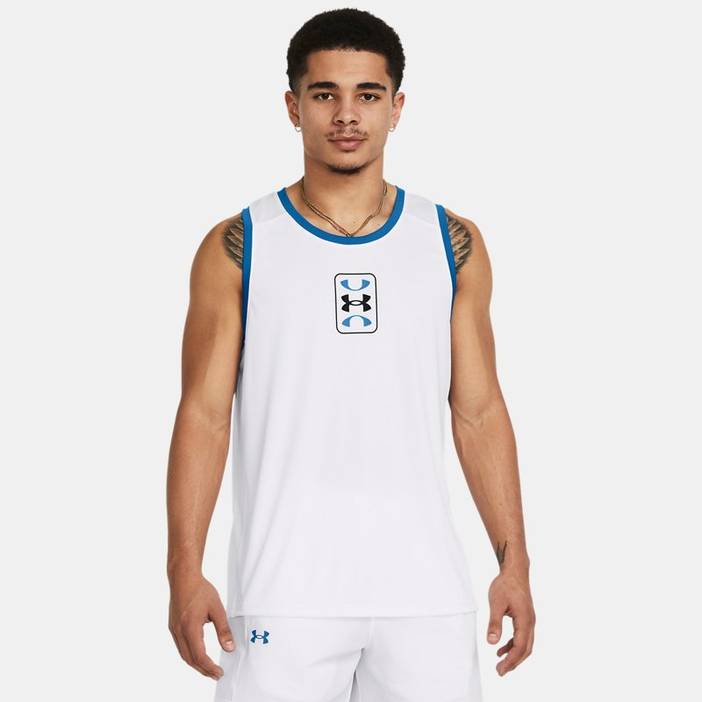Herentanktop Under Armour Zone Zwart / Zwart / Wit XS | Under Armour