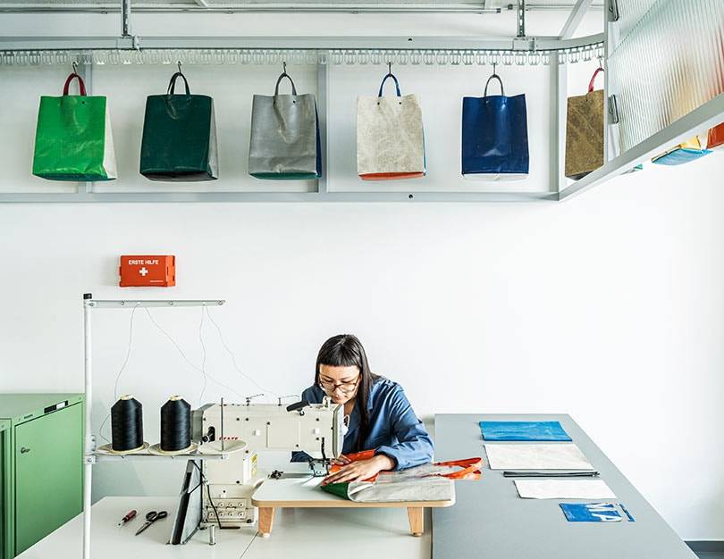 Inside Freitag Sweat-Yourself-Shop, Zurich