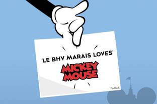 Mickey arrive au BHV Marais