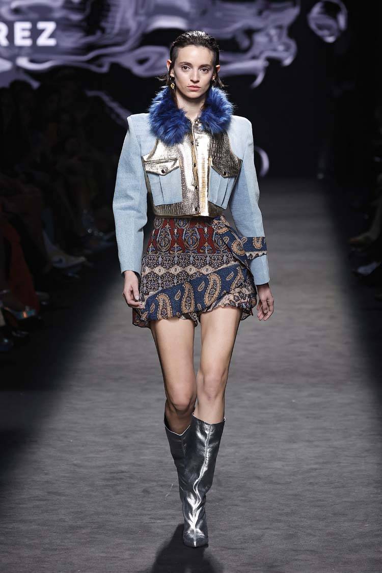 Imagen de la colección FW23 de Paloma Suárez en MBFW Madrid, por cortesía de la organización