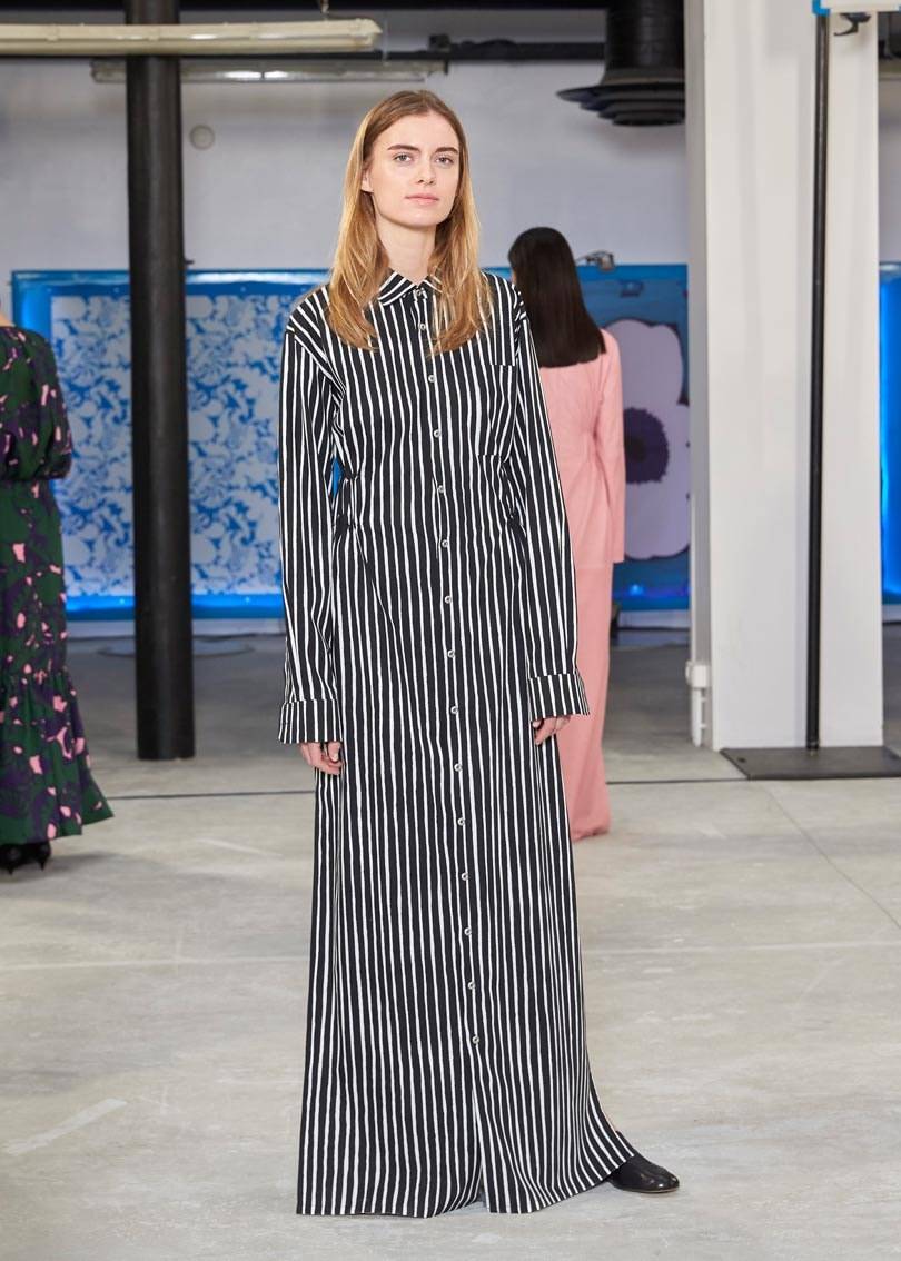 La collection Marimekko AH 2018 présentée pendant la fashion week à Paris