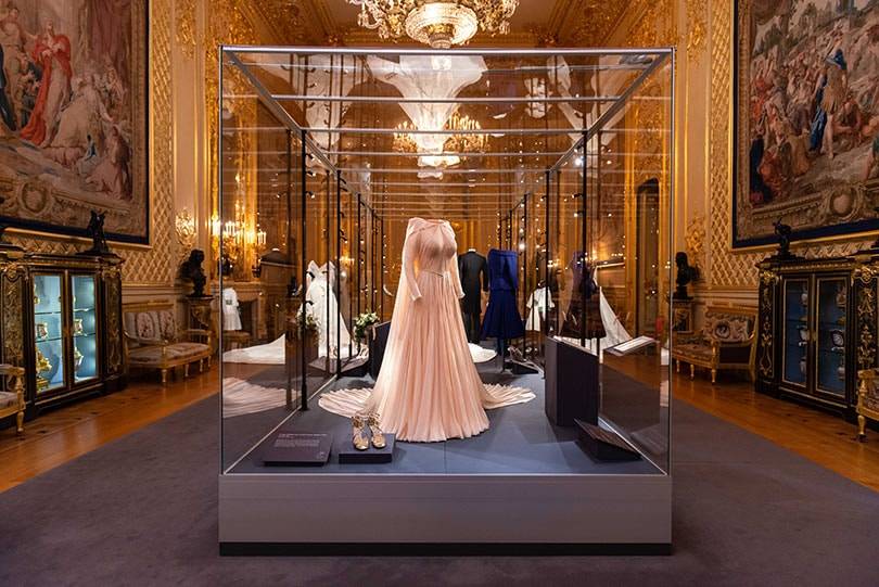 Princess Eugenie’s wedding dress goes on display