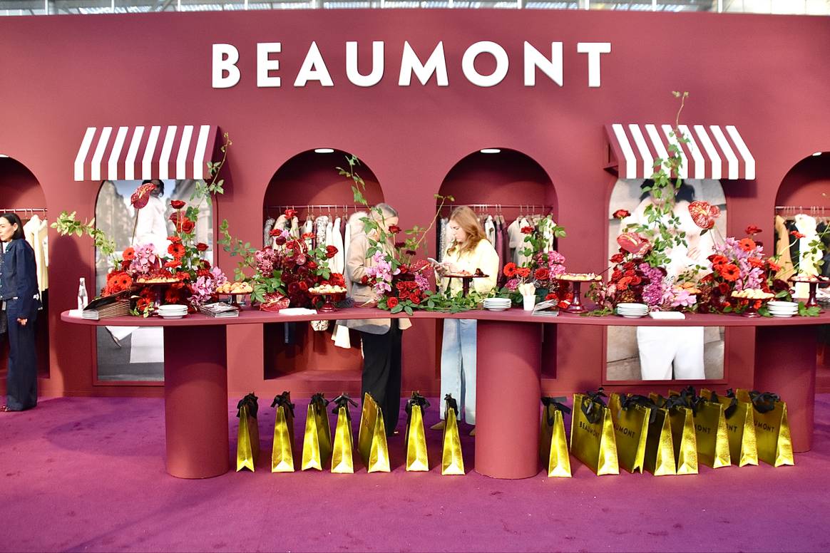 The Beaumont stand at Modefabriek in January 2025.