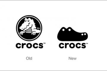 Представлен новый логотип Crocs: крокодил превратился в ботинок