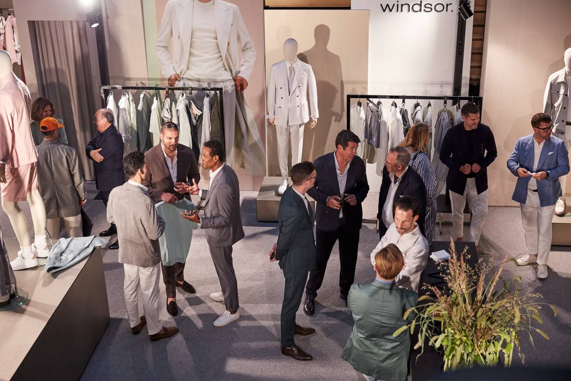 The Windsor stand at Pitti Uomo. Image: AKAstudio-Collective