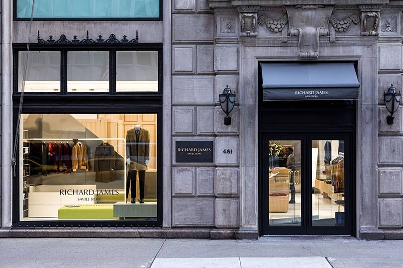 Richard James opens first store in New York City