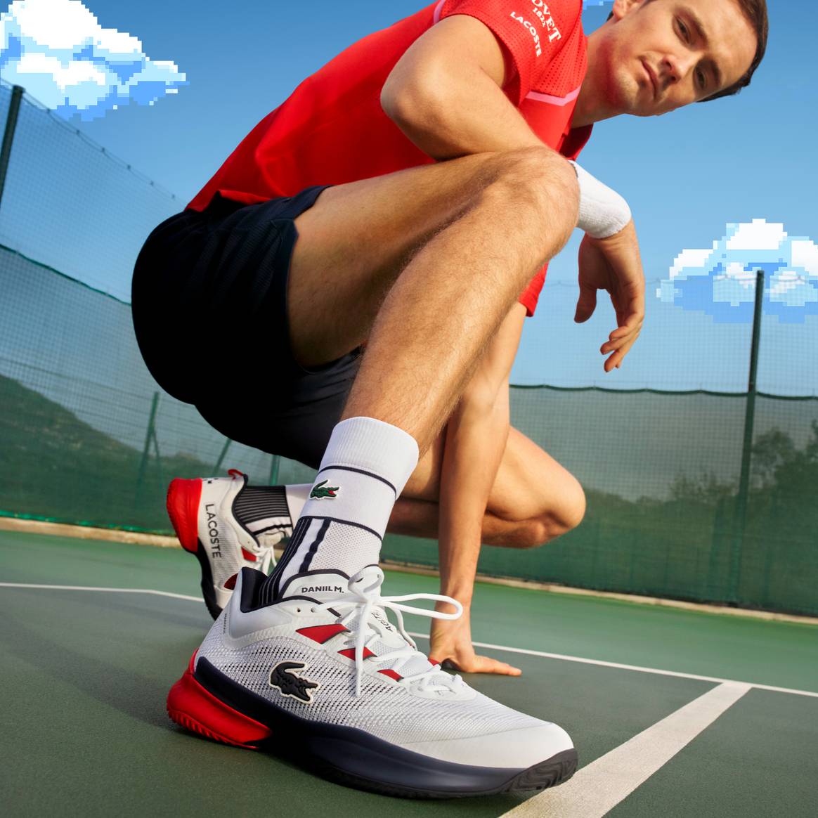 Image: Lacoste; Daniil Medvedev
