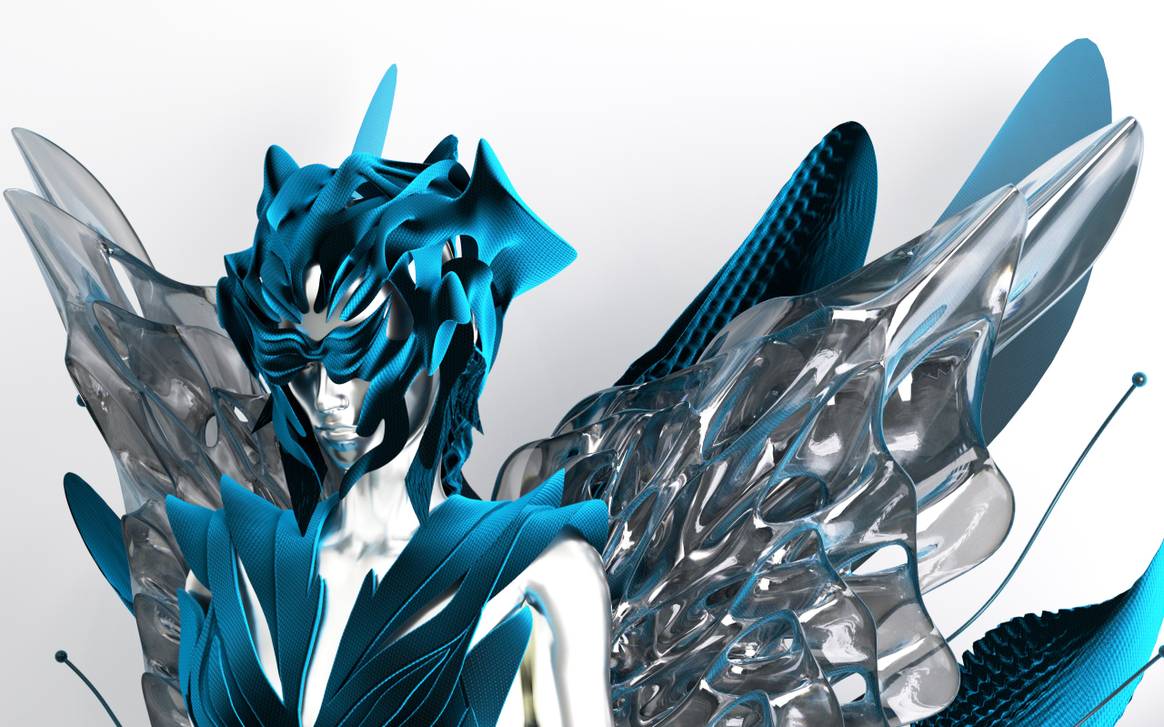 Artificial Butterfly by Yimeng Yu, Crypto Fashion Week. Image: Yimeng Yu