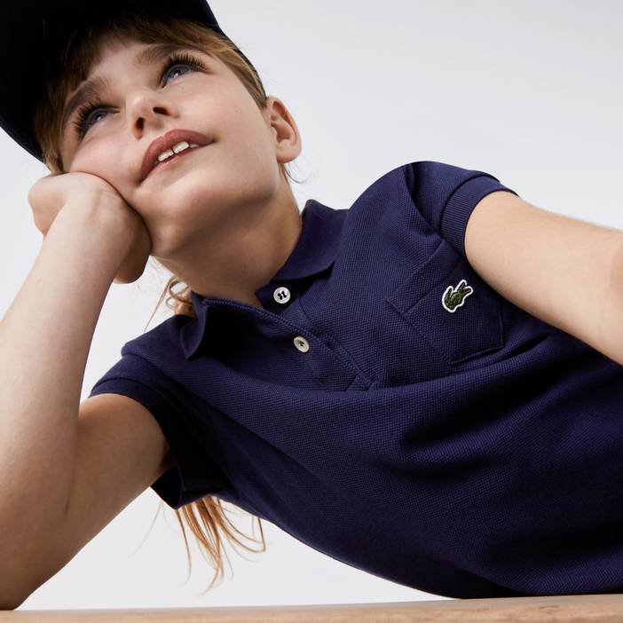 Mädchen Kleid im Polo-Style aus Baumwolle | Lacoste
