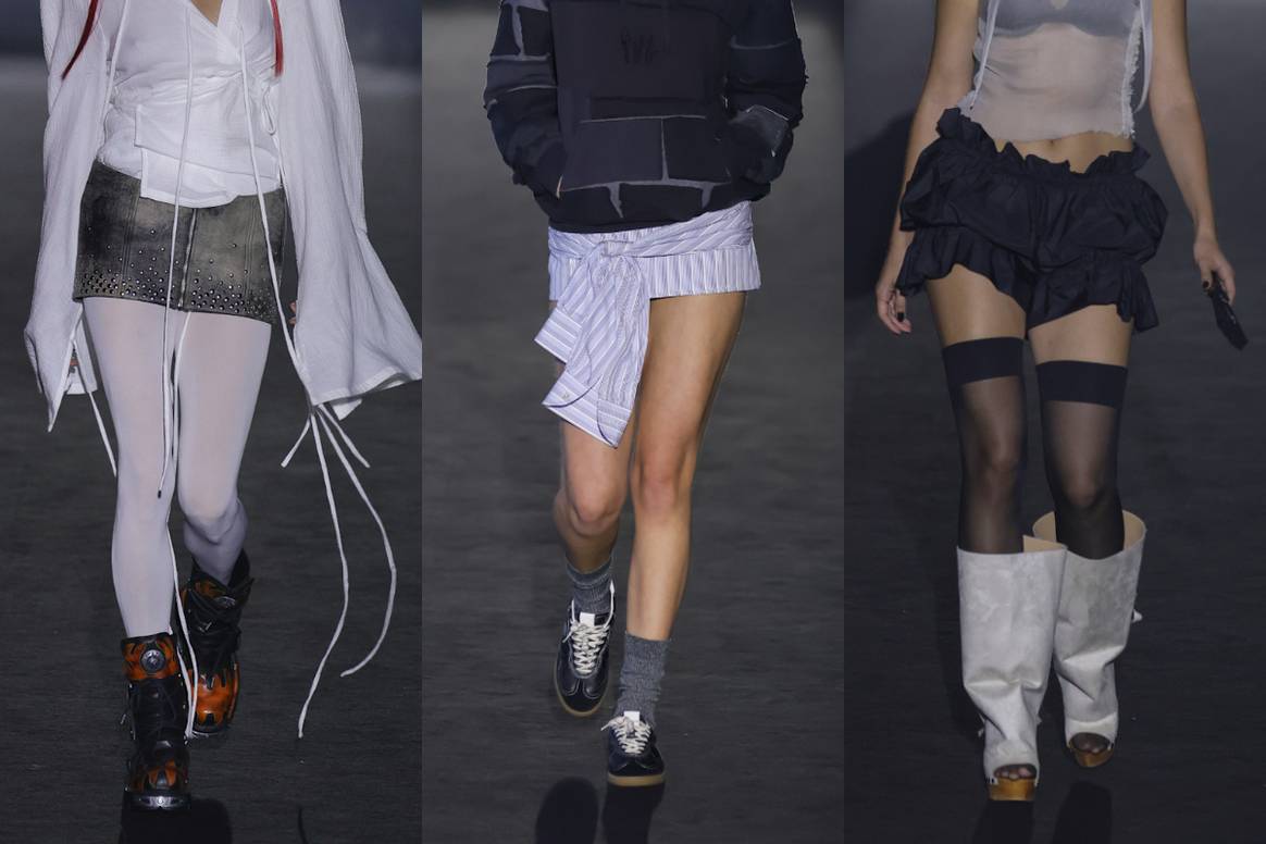 (De izq. a dch.) Aleixandri Studio, Juan VG y Reparto Studio en 080 Barcelona Fashion.