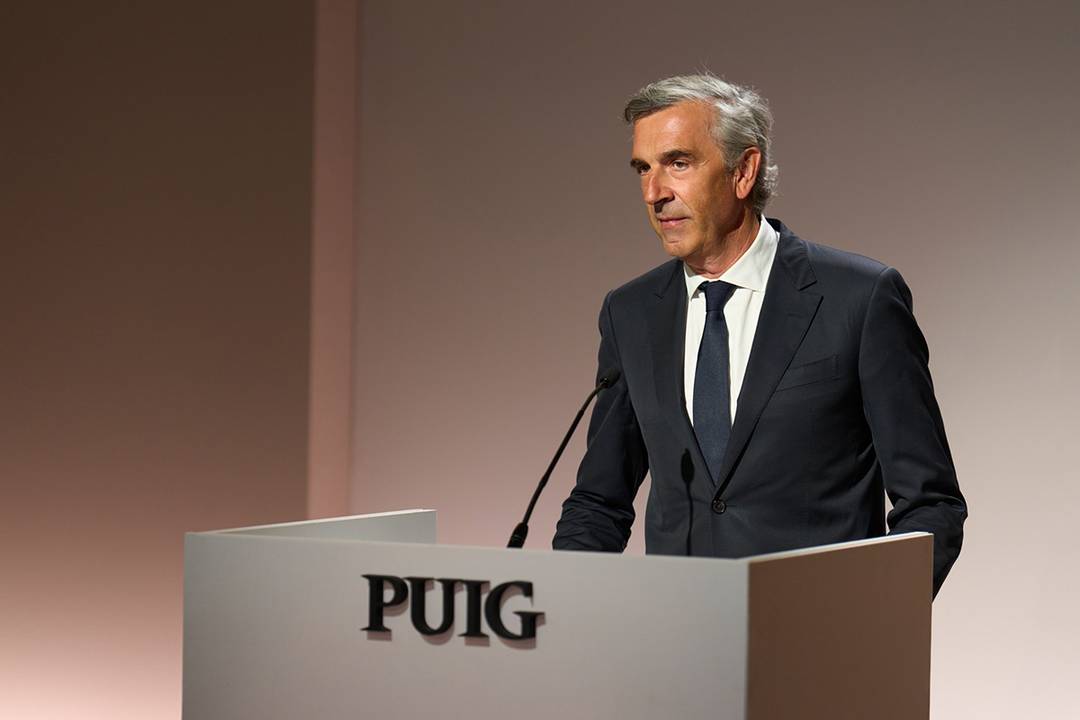Jose Manuel Albesa, ceo di Puig, durante l'Assemblea generale degli azionisti tenutasi il 29 maggio 2026.