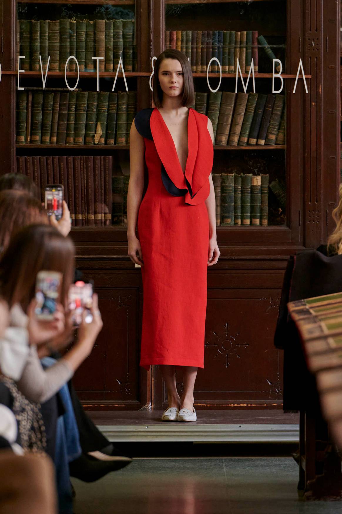 Devota&Lomba, desfile de presentación de la colección “La Biblioteca”, en el Ateneo de Madrid el 13 de febrero de 2024.