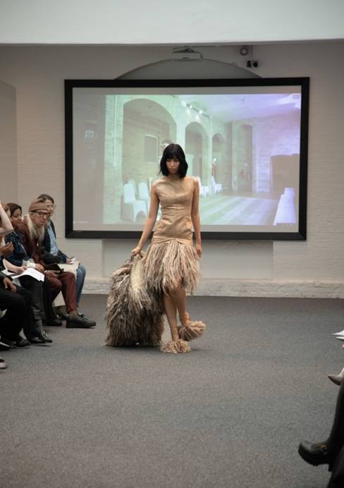 Credits: A look by McKenna Marsden, UCA graduate fashion show, LFW SS24.