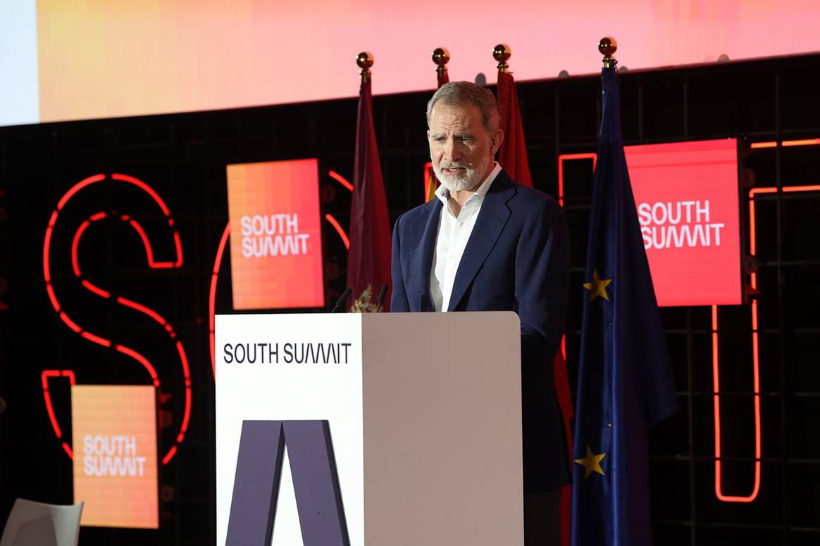 Don Felipe durante el acto inaugural del South Summit 2025, el 4 de junio de 2025 en Madrid (España).