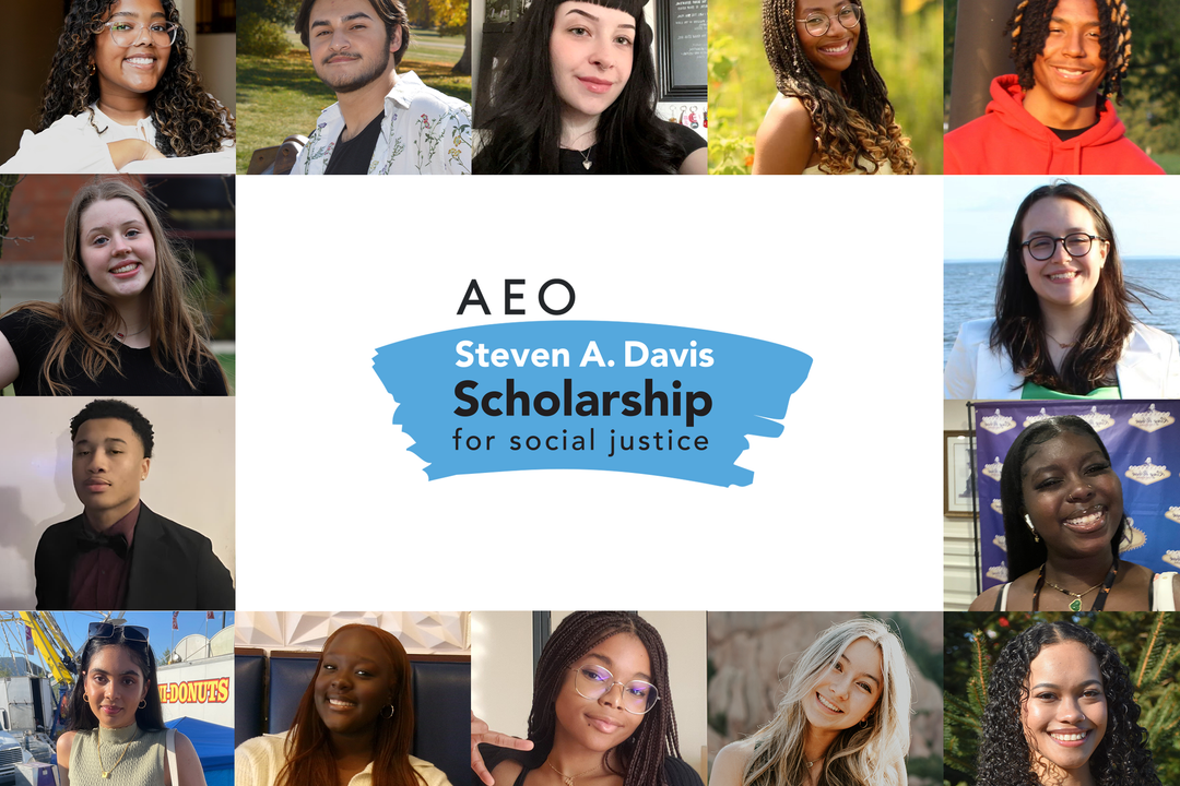 2024 AEO Steven A. Davis Scholarship for Social Justice recipients.