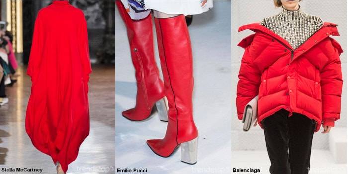 Schlüsselfarbtrends der Herbst/Winter 2016-17 Catwalks