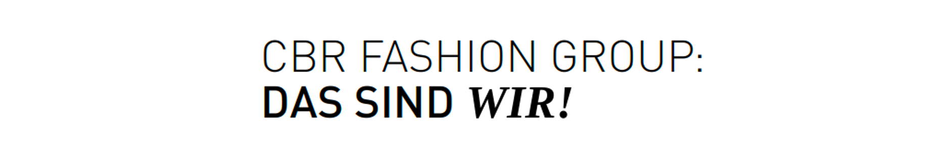 Career - CBR Fashion Group