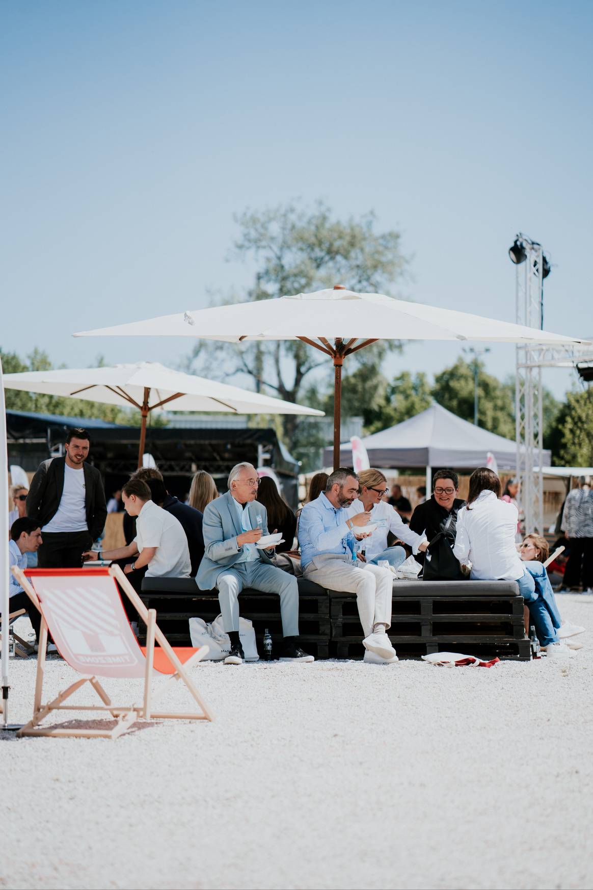 Der Außenbereich des Unitex Fashion Festival