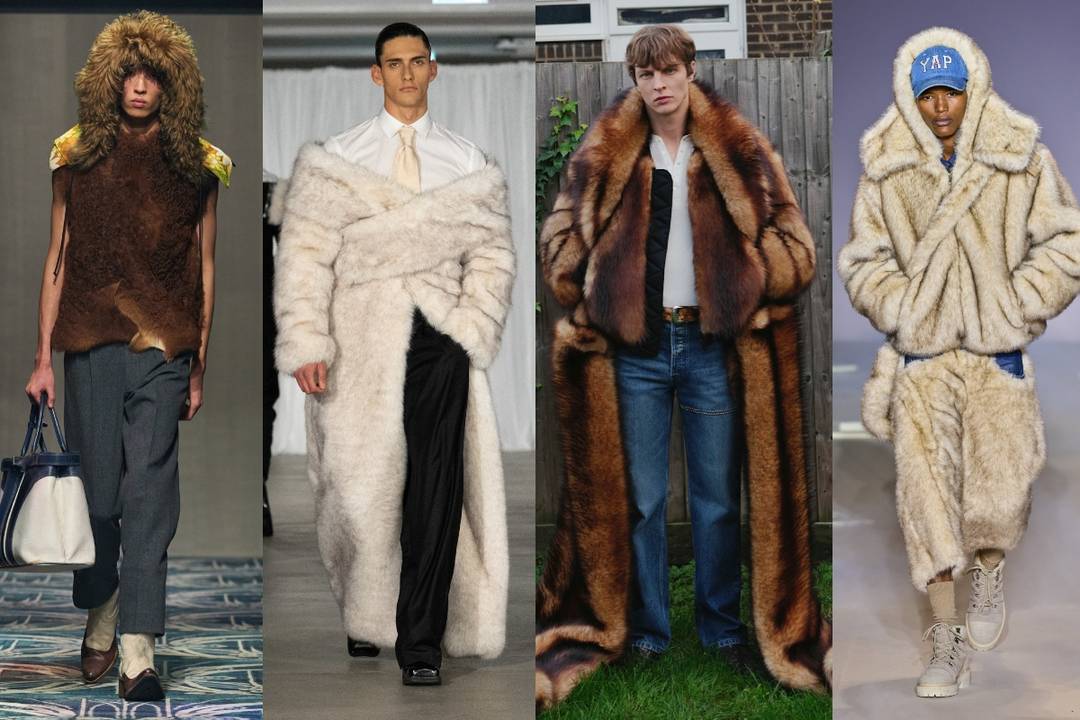 FW25 (L-R): Prada, GmbH, David Koma and Kidsuper Studios