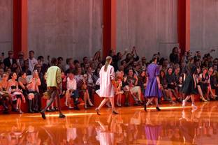 Mix and match at Prada, joyful colour at Fendi
