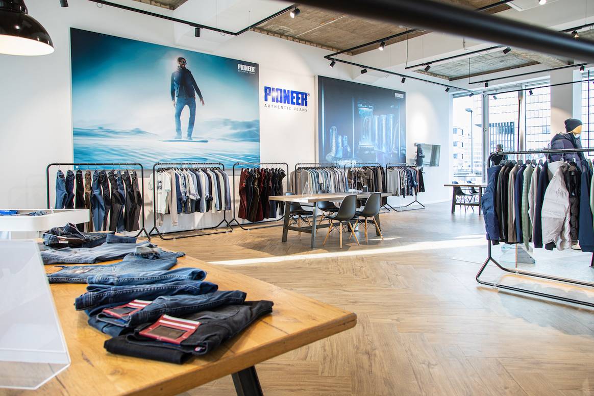 Denim brand Pioneer at the Ahlers showroom
in Düssledorf | Photo: Ahlers Group