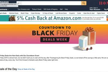 Amazon launches “Countdown to Black Friday”