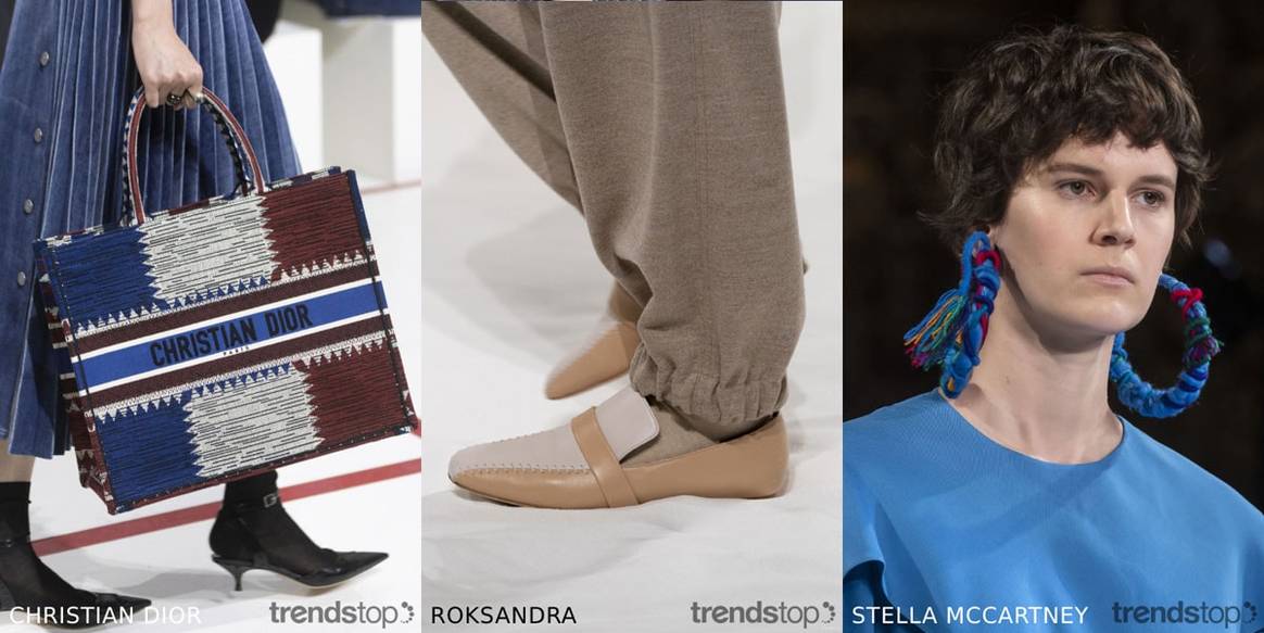 Imágenes cortesía de Trendstop, de izquierda a derecha: Christian Dior, Roksanda, Stella McCartney, todo el otoño invierno 2019-20