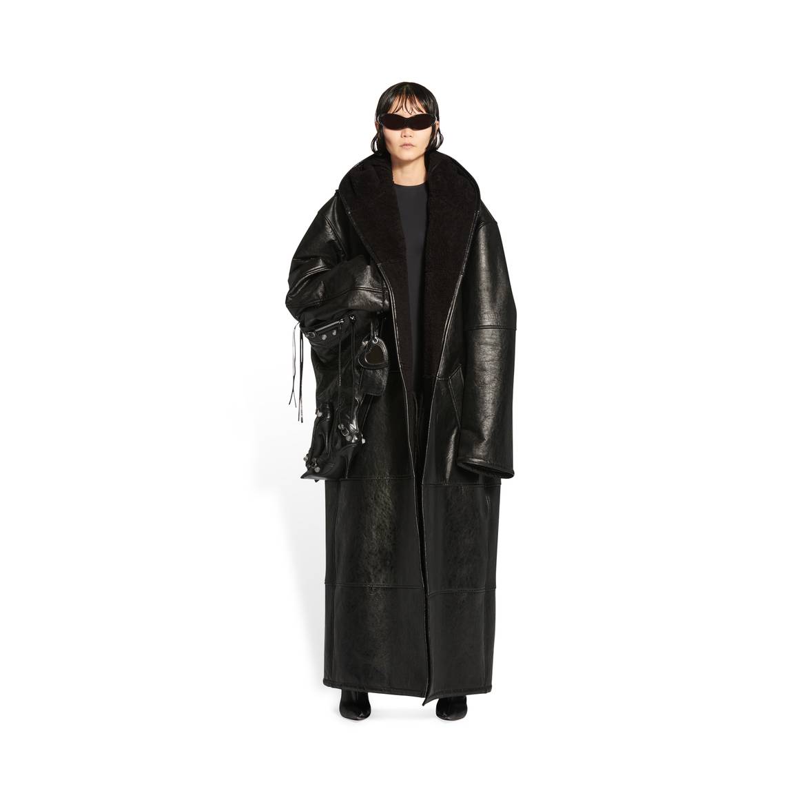 Balenciaga Ephea Vegan Coat AW22. Image: PETA