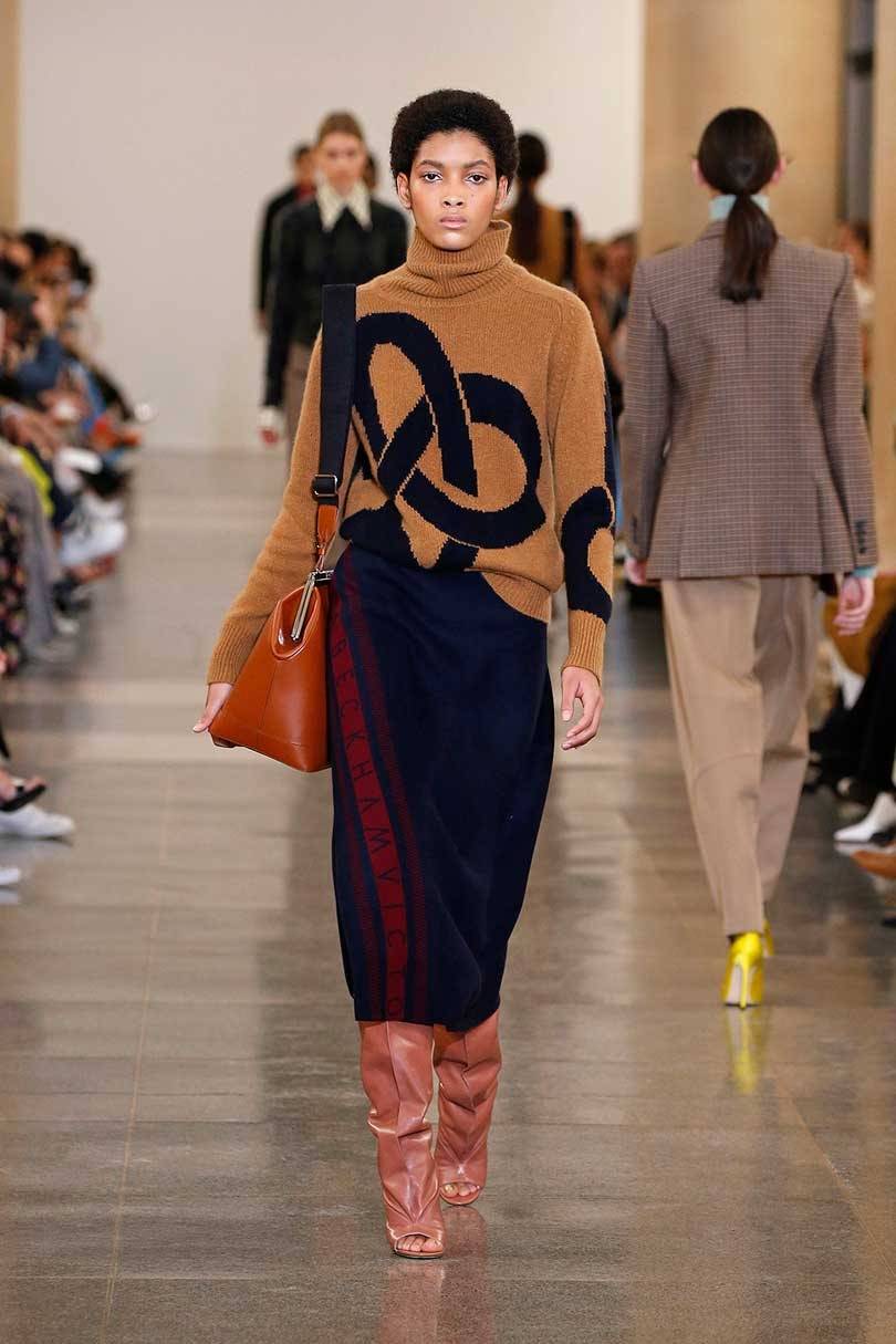 Victoria Beckham goes 'retro' at London Fashion Week show