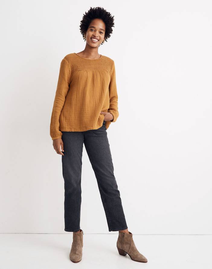 Smocked Swing Top | Madewell