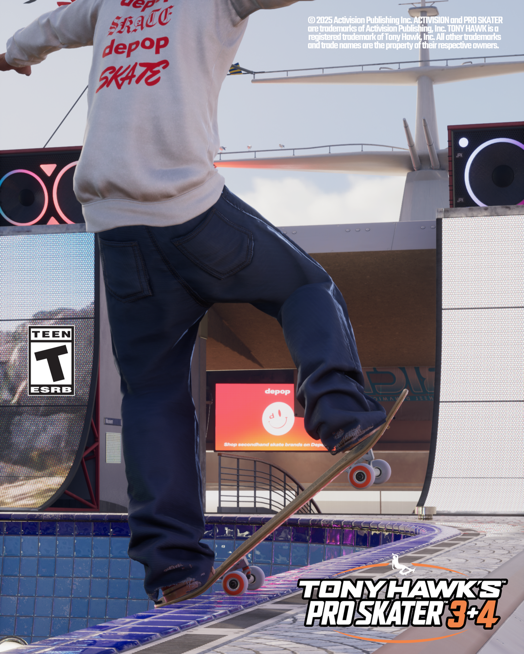 Depop x Tony Hawk in-game activity