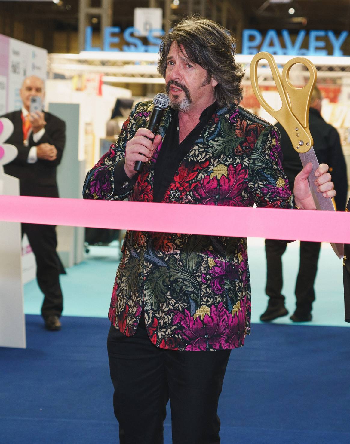 Interior designer Laurence Llewelyn-Bowen opens Spring Fair.