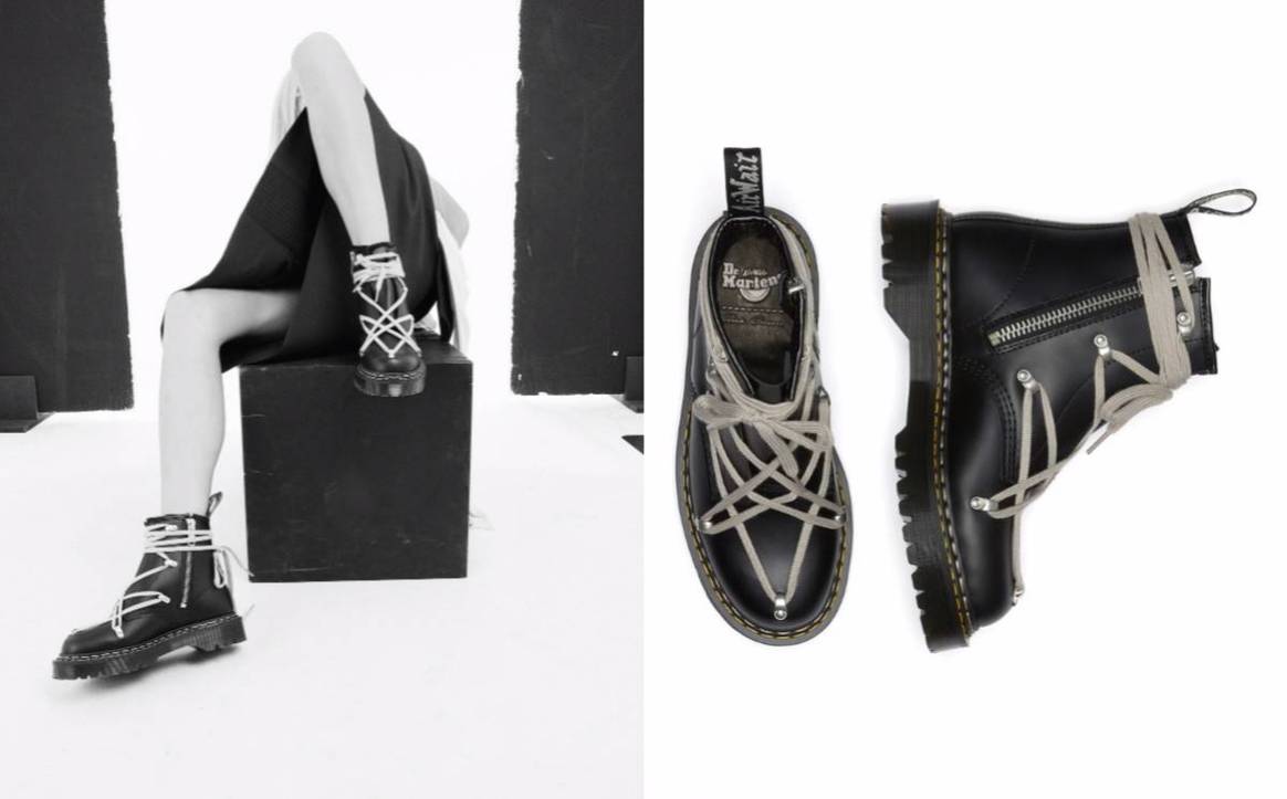 Dr. Martens unveils first drop from Rick Owens collaboration